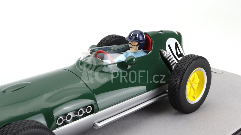 Tecnomodel Lotus F1  16 N 14 Dutch Gp  (with Pilot Figure) 1959 Graham Hill 1:18 Britská Závodní Zelená Stříbrná