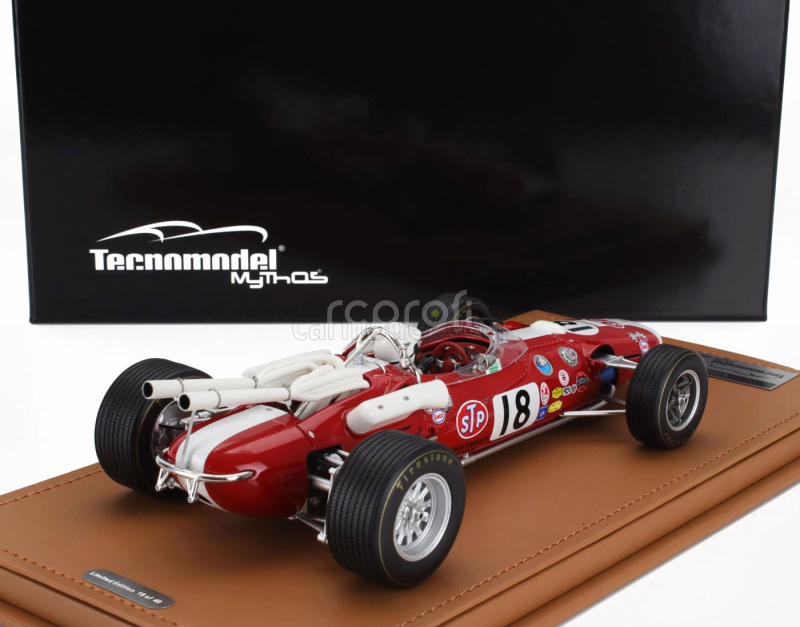 Tecnomodel Lotus Type 38 N 18 Indianapolis Indy 500 (with Pilot Figure) 1966 Al Unser 1:18 Červená Bílá