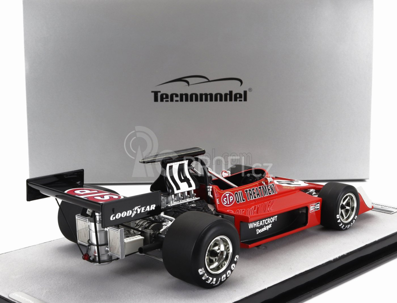 Tecnomodel March F1  731 Ford N 14 British Gp 1973 Roger Williamson 1:18 Červená Černá