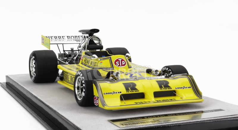 Tecnomodel March F1  731 Ford N 27 Sweden Gp 1973 Reine Wisell 1:18 Žlutá