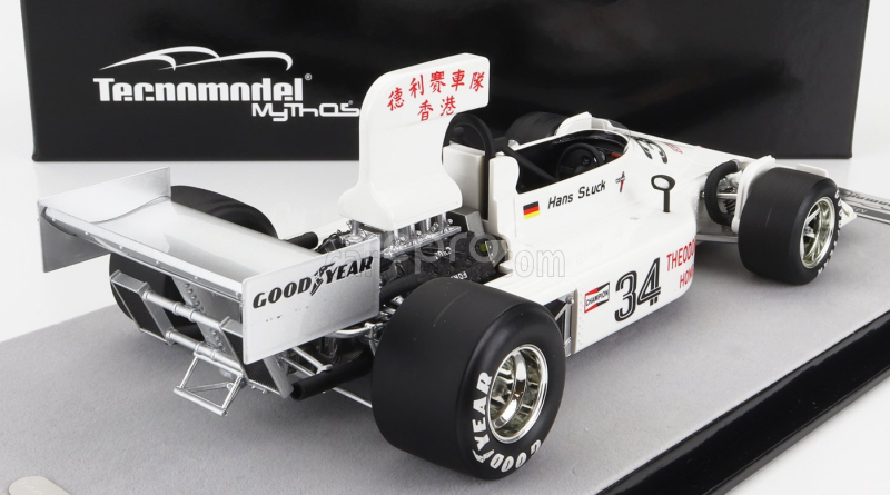 Tecnomodel March F1  761 N 34 Long Beach Usa Gp 1976 Hans Joachim Stuck 1:18 Bílá