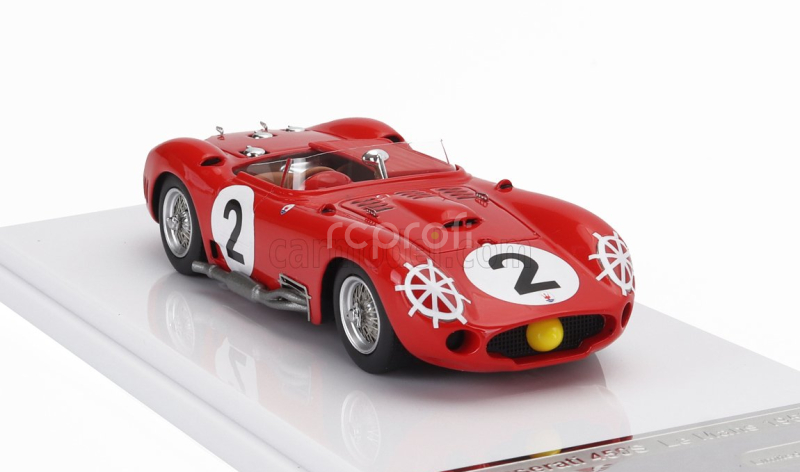 Tecnomodel Maserati 450s 4.5l V8 Team Officine Alfieri Maserati N 2 24h Le Mans 1957 Jean Behra - Andre Simon 1:43 Red