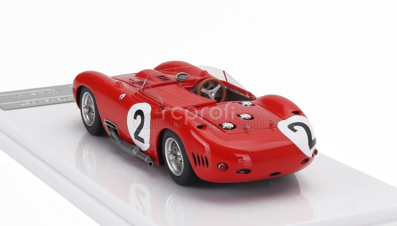 Tecnomodel Maserati 450s 4.5l V8 Team Officine Alfieri Maserati N 2 24h Le Mans 1957 Jean Behra - Andre Simon 1:43 Red