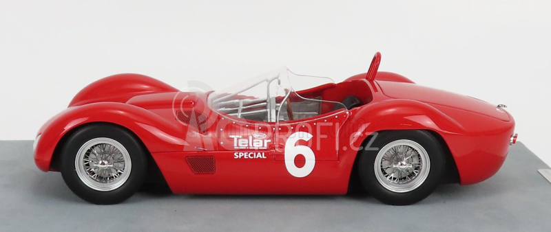 Tecnomodel Maserati Tipo 61 Birdcage N 6 Winner Meadowdale Race 1961 Roger Penske 1:18 Red