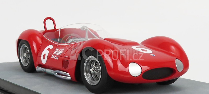 Tecnomodel Maserati Tipo 61 Birdcage N 6 Winner Meadowdale Race 1961 Roger Penske 1:18 Red
