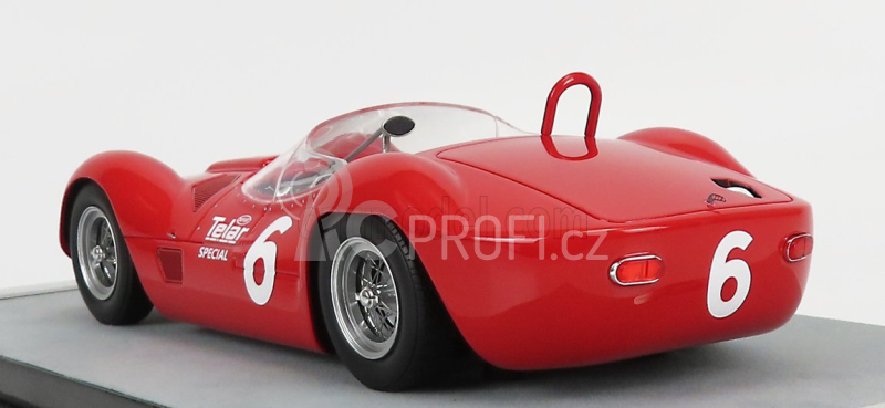 Tecnomodel Maserati Tipo 61 Birdcage N 6 Winner Meadowdale Race 1961 Roger Penske 1:18 Red