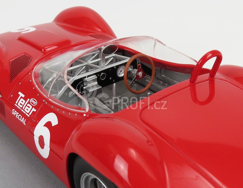 Tecnomodel Maserati Tipo 61 Birdcage N 6 Winner Meadowdale Race 1961 Roger Penske 1:18 Red