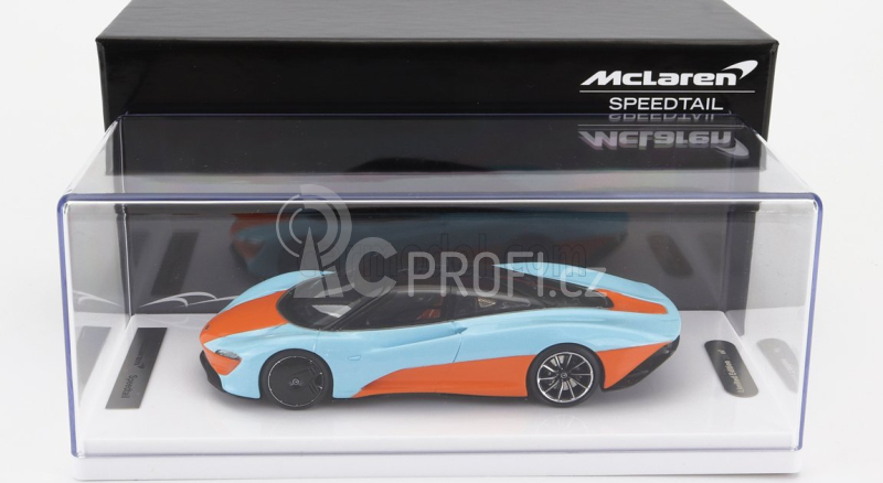 Tecnomodel Mclaren Speedtail 2020 1:43 Modrá Oranžová