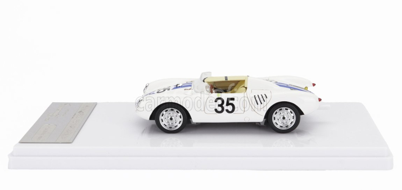 Tecnomodel Porsche 550a Team Ed Hugus N 35 24h Le Mans 1957 E.hugus - C.g.de Beaufort 1:43 Bílá Modrá
