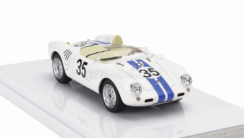 Tecnomodel Porsche 550a Team Ed Hugus N 35 24h Le Mans 1957 E.hugus - C.g.de Beaufort 1:43 Bílá Modrá