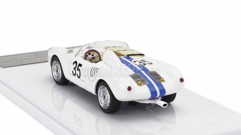 Tecnomodel Porsche 550a Team Ed Hugus N 35 24h Le Mans 1957 E.hugus - C.g.de Beaufort 1:43 Bílá Modrá