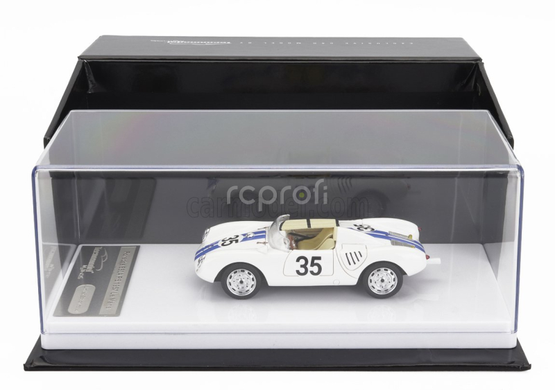 Tecnomodel Porsche 550a Team Ed Hugus N 35 24h Le Mans 1957 E.hugus - C.g.de Beaufort 1:43 Bílá Modrá