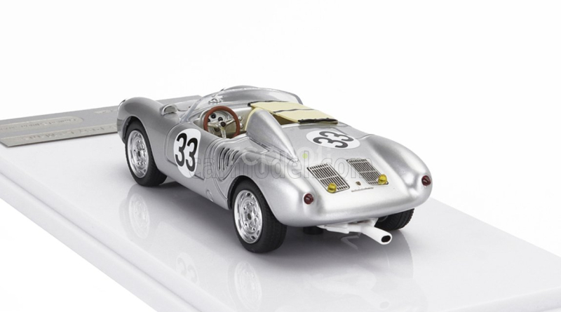 Tecnomodel Porsche 550a Team Porsche Kg N 33 24h Le Mans 1957 H.hermann - R.von Frankenberg 1:43 Silver