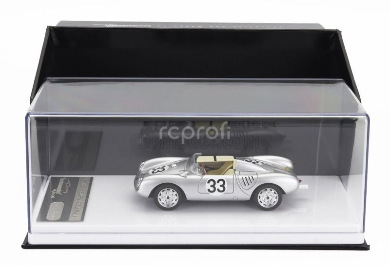 Tecnomodel Porsche 550a Team Porsche Kg N 33 24h Le Mans 1957 H.hermann - R.von Frankenberg 1:43 Silver