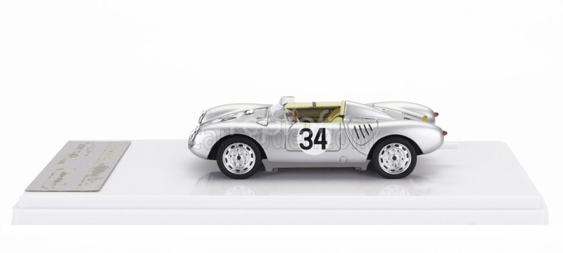 Tecnomodel Porsche 550a Team Porsche Kg N 34 24h Le Mans 1957 C.storez - E.crawford 1:43 Silver