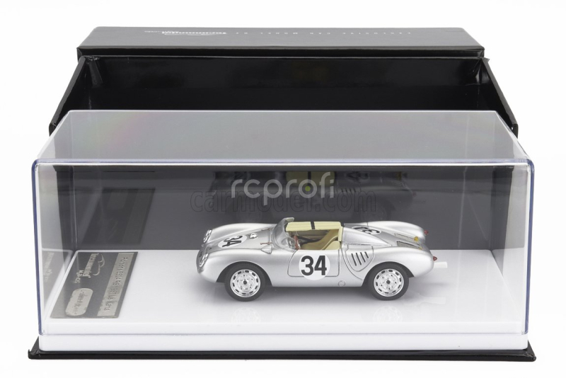 Tecnomodel Porsche 550a Team Porsche Kg N 34 24h Le Mans 1957 C.storez - E.crawford 1:43 Silver