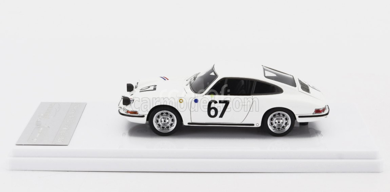 Tecnomodel Porsche 901 911 S Team P.boutin N 67 24h Le Mans 1967 P.boutin - P.sanson 1:43 Bílá