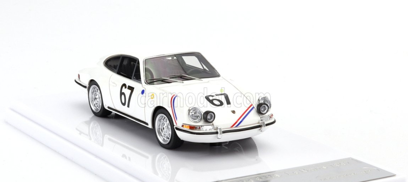 Tecnomodel Porsche 901 911 S Team P.boutin N 67 24h Le Mans 1967 P.boutin - P.sanson 1:43 Bílá