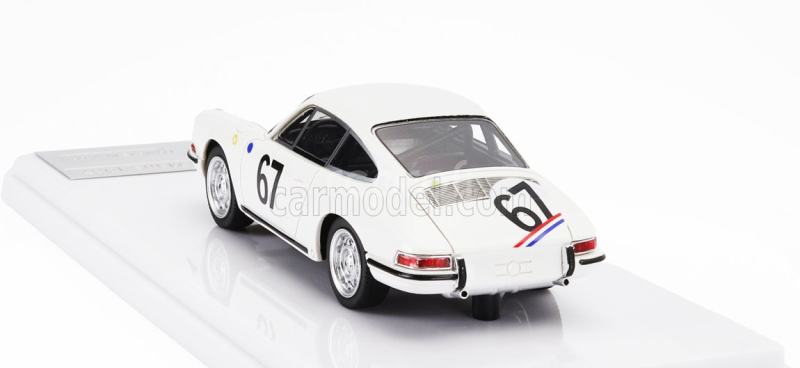 Tecnomodel Porsche 901 911 S Team P.boutin N 67 24h Le Mans 1967 P.boutin - P.sanson 1:43 Bílá