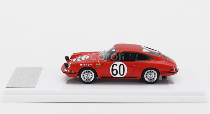 Tecnomodel Porsche 901 911 S Team P.farjon N 60 24h Le Mans 1967 A.wicky - P.farjon 1:43 Red
