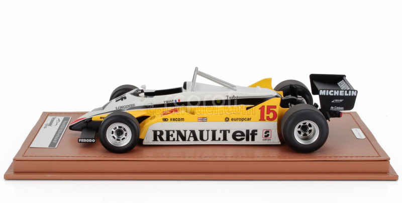 Tecnomodel Renault F1  Re30b V6 Turbo Team Renault Elf N 15 Winner Brazilian Gp 1982 Alain Prost 1:18 Bílá Žlutá Černá