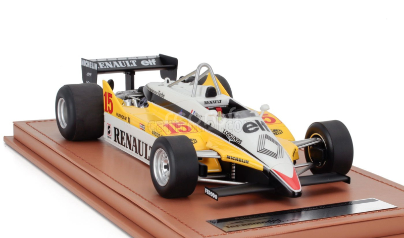 Tecnomodel Renault F1  Re30b V6 Turbo Team Renault Elf N 15 Winner Brazilian Gp 1982 Alain Prost 1:18 Bílá Žlutá Černá