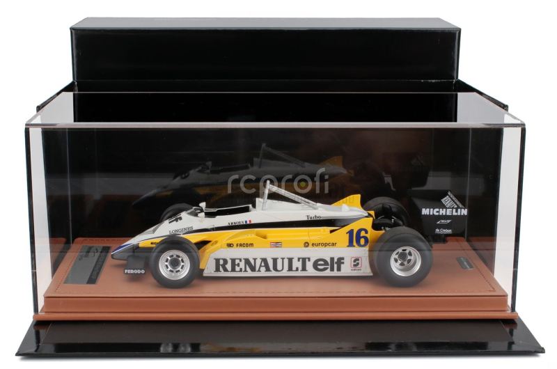 Tecnomodel Renault F1  Re30b V6 Turbo Team Renault Elf N 16 Winner France Gp 1982 Rene Arnoux 1:18 Bílá Žlutá Černá