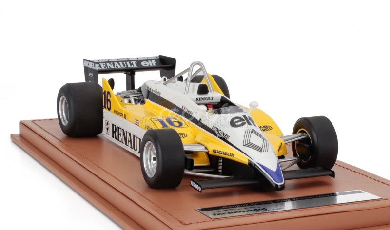 Tecnomodel Renault F1  Re30b V6 Turbo Team Renault Elf N 16 Winner Italy Gp 1982 Rene Arnoux 1:18 Bílá Žlutá Černá