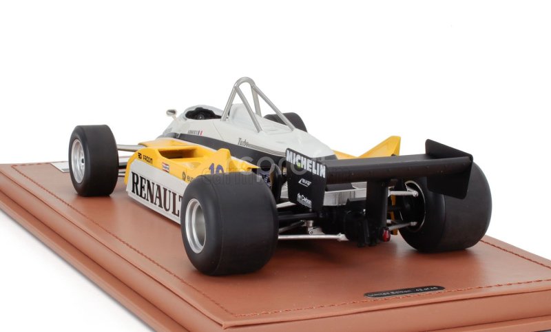 Tecnomodel Renault F1  Re30b V6 Turbo Team Renault Elf N 16 Winner Italy Gp 1982 Rene Arnoux 1:18 Bílá Žlutá Černá