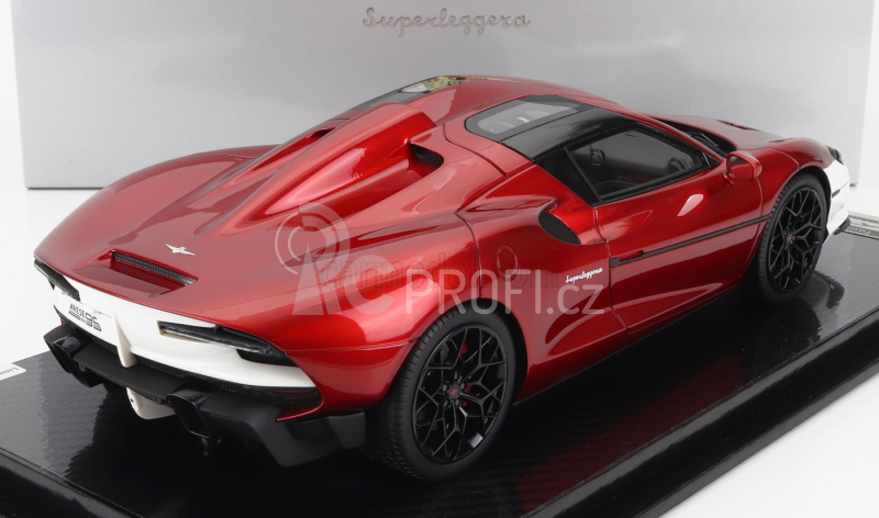 Tecnomodel Touring Superleggera Arese Rh95 (chassis And Engine F-12) 2021 1:18 Červená Met - Lesklá Bílá