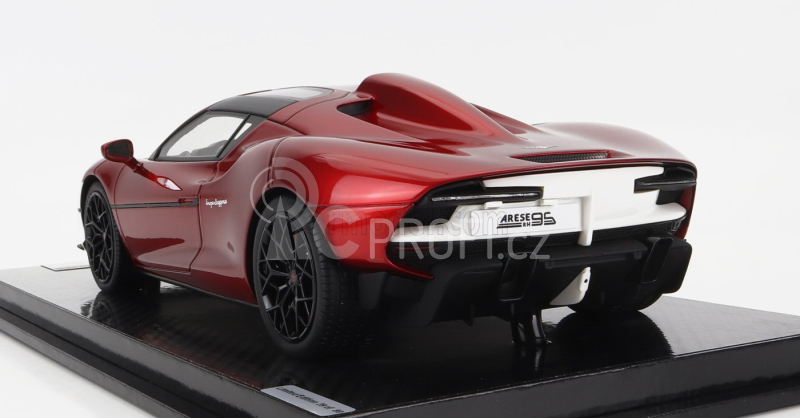 Tecnomodel Touring Superleggera Arese Rh95 (chassis And Engine F-12) 2021 1:18 Červená Met - Lesklá Bílá