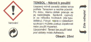 Tensol - vypínací roztok na obtisky Agama 25ml