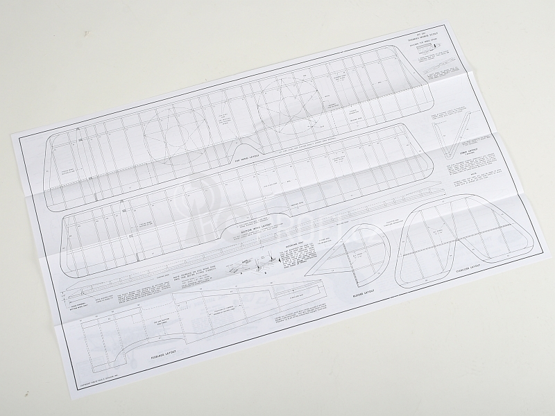 Thomas Morse Scout laser. vyřezávaný 610mm