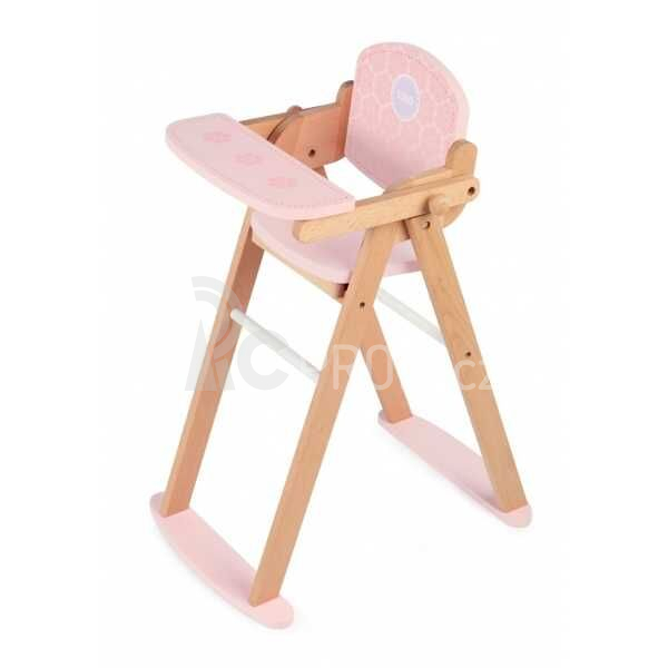 Tidlo Dřevěná židlička na krmení panenek poškozený obal