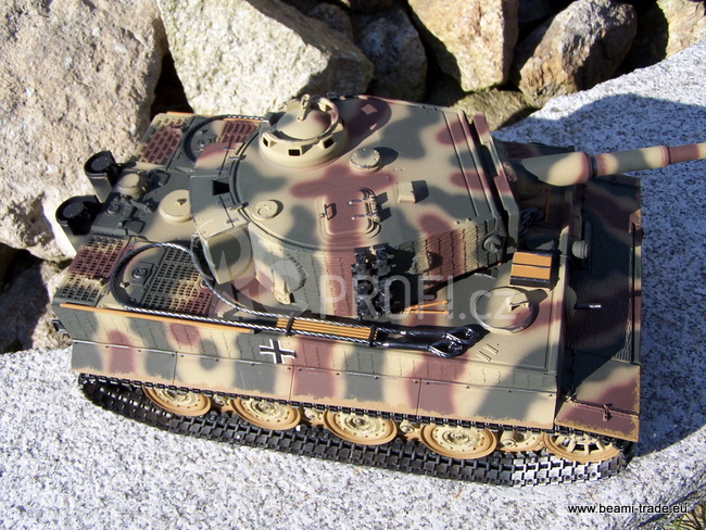 RC tank Tiger, pozdní verze 1:16 BB, kamufláž
