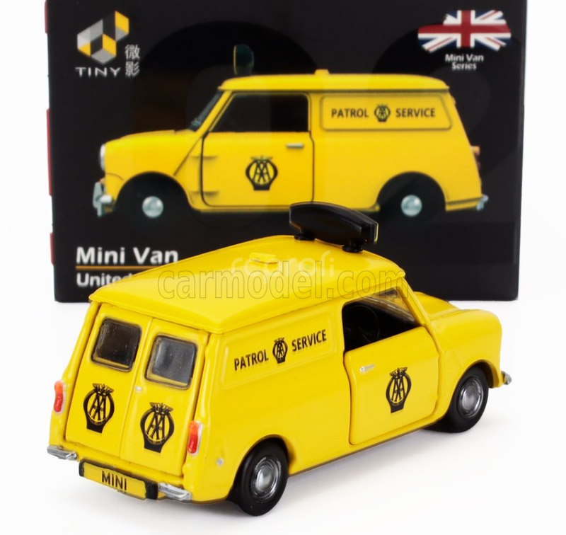 Tiny toys Austin Mini Van Patrol Service 1960 1:50 Žlutá