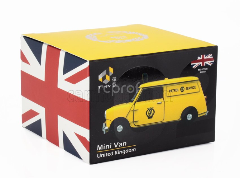 Tiny toys Austin Mini Van Patrol Service 1960 1:50 Žlutá