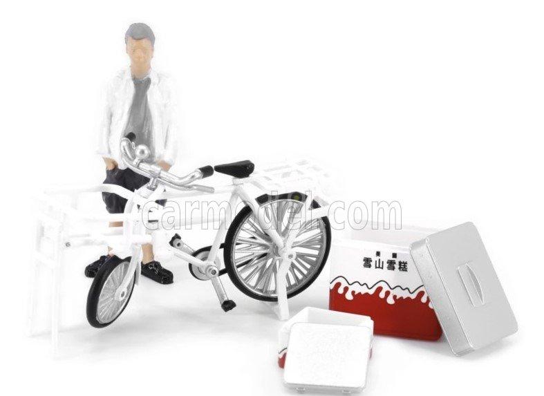Tiny toys Bicycle Ice Cream Bicycle 1:35 Bílá