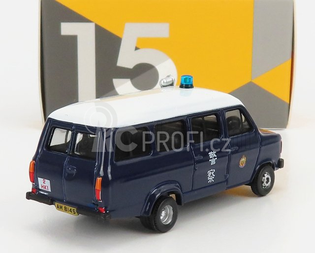 Tiny toys Ford england Transit Mkii Minibus Police 1980 1:76 Modrá Bílá