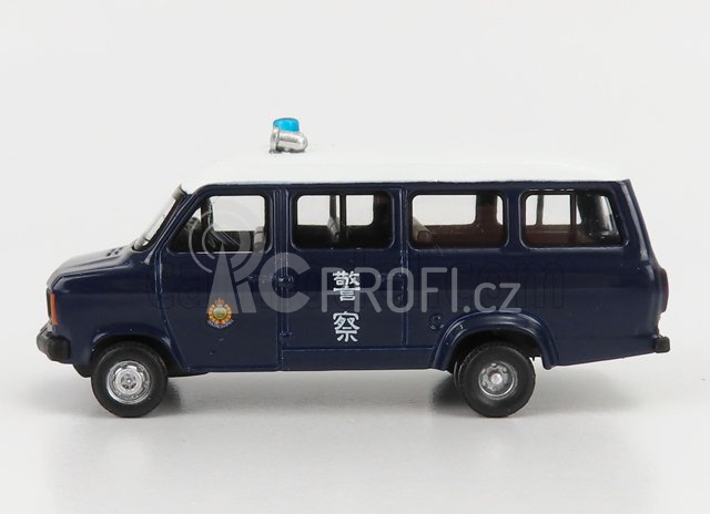 Tiny toys Ford england Transit Mkii Minibus Police 1980 1:76 Modrá Bílá