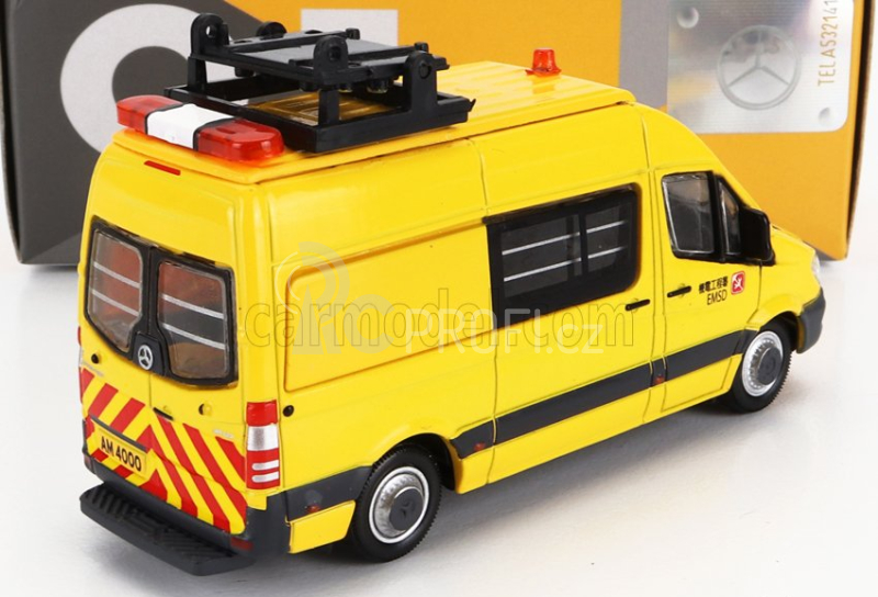 Tiny toys Mercedes benz Sprinter Van Emsd 2018 1:76 Žlutá
