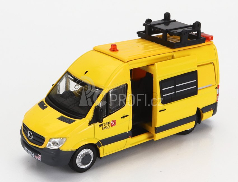 Tiny toys Mercedes benz Sprinter Van Emsd 2018 1:76 Žlutá