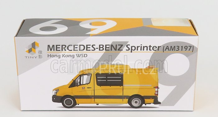 Tiny toys Mercedes benz Sprinter Van Fl Wsd Police 2018 1:76 Žlutá