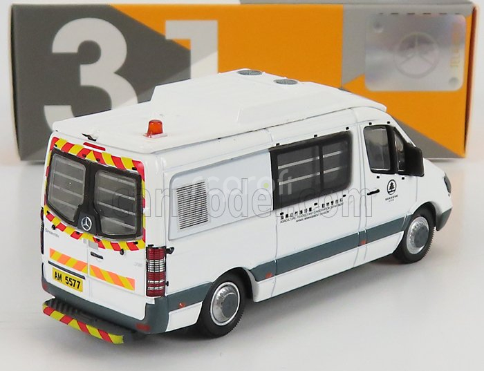 Tiny toys Mercedes benz Sprinter Van Transporter Afcd Police 2018 1:76 Bílá