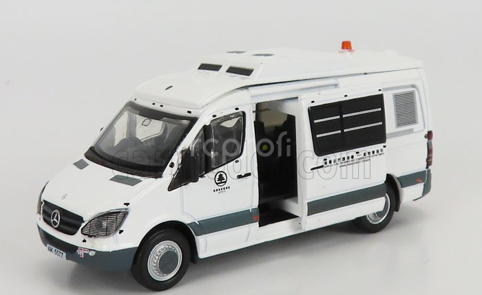 Tiny toys Mercedes benz Sprinter Van Transporter Afcd Police 2018 1:76 Bílá