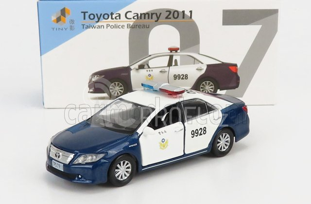 Tiny toys Toyota Camry Police Department 2011 1:64 Modrá Bílá