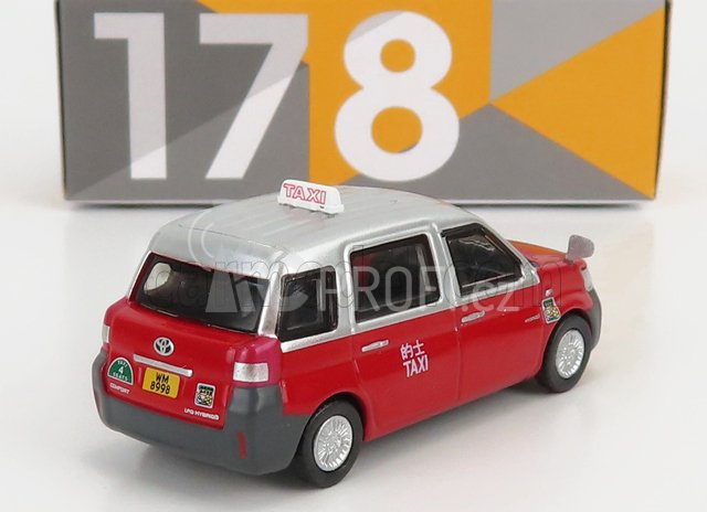 Tiny toys Toyota Hybrid Comfort Taxi 2020 1:64 Červená Stříbrná
