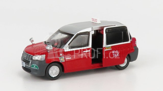 Tiny toys Toyota Hybrid Comfort Taxi 2020 1:64 Červená Stříbrná