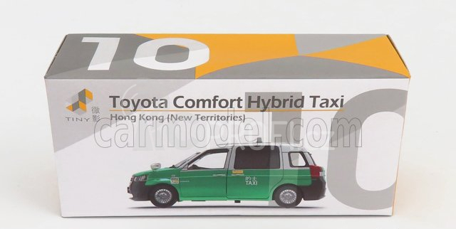 Tiny toys Toyota Hybrid Comfort Taxi 2020 1:64 Zelená Bílá