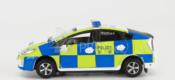 Tiny toys Toyota Prius Police 2009 1:64 Bílá Modrá Žlutá